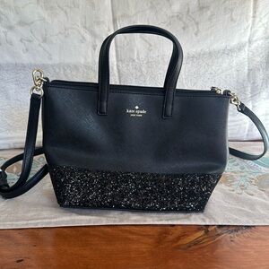 Kate Spade Greta Court Ina Black Bottom Glitter - never used